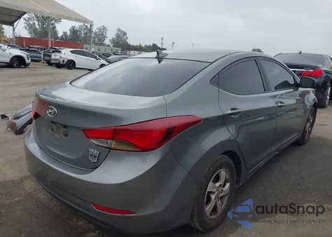 2014 Hyundai Elantra Se from USA, damaged, VIN 5NPDH4AE8EH497773